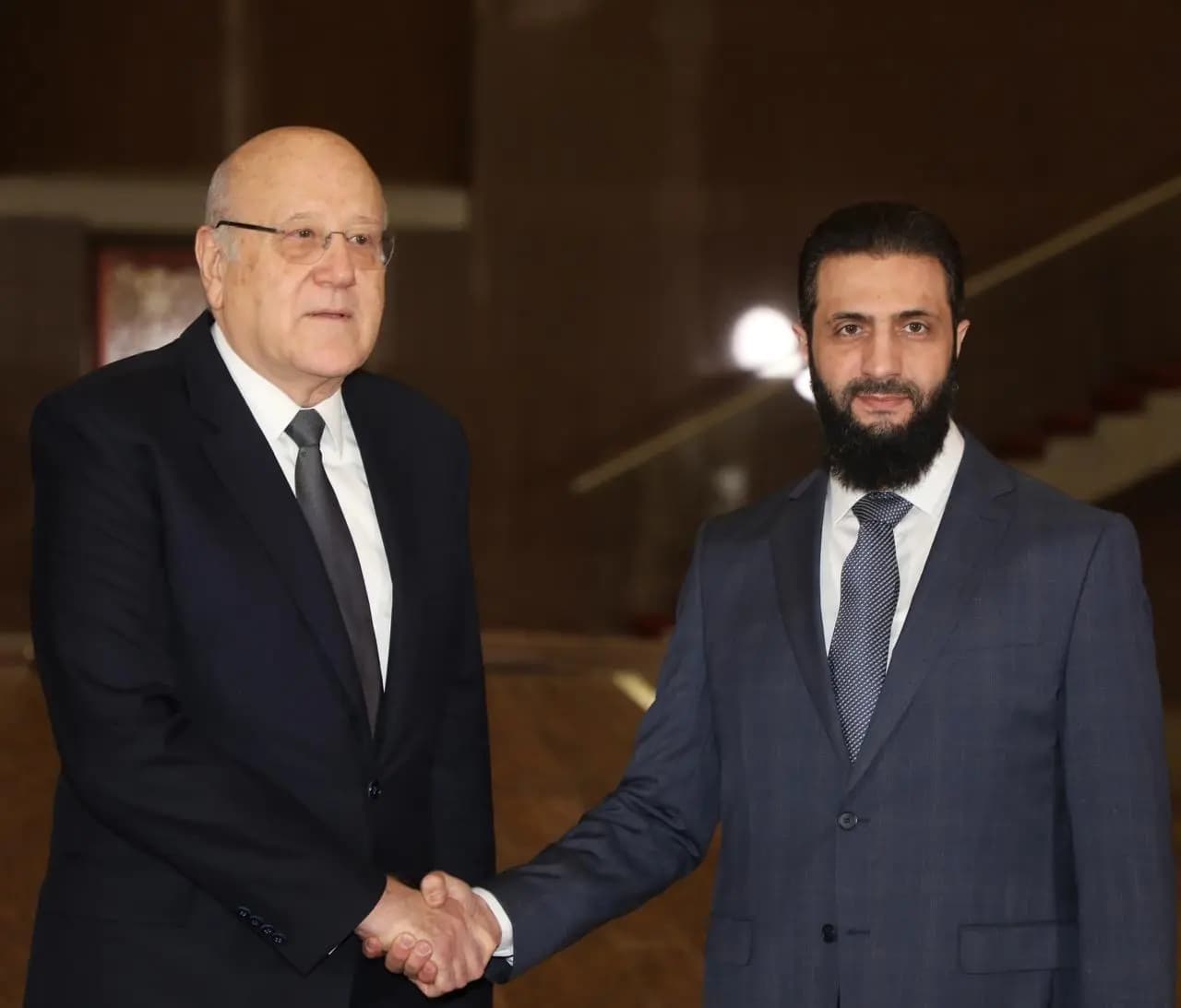 الشرع التقى ميقاتي: نبني العلاقات مع لبنان على أساس الأخوة