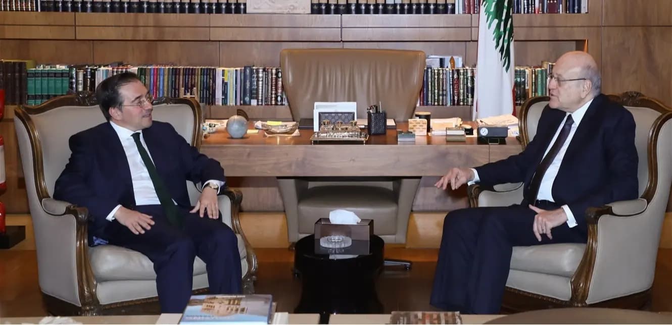 ميقاتي يستقبل وزير خارجية اسبانيا