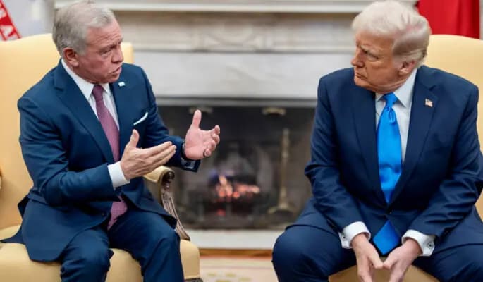 ملك الأردن يؤكد لترامب: مصلحتنا فوق كل اعتبار
