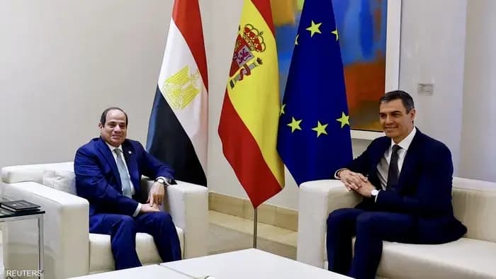 "موقف شجاع".. السيسي يلتقي رئيس إسبانيا