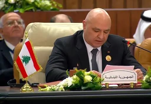 "مُرفقة بالتمنيات".. عون يوجّه برقية شكر إلى السيسي