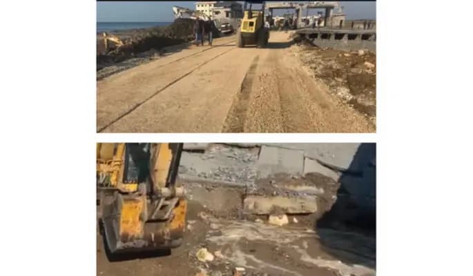 "الأشغال" تؤمن ممرًا حدوديًا مؤقتًا.. إليكم التفاصيل