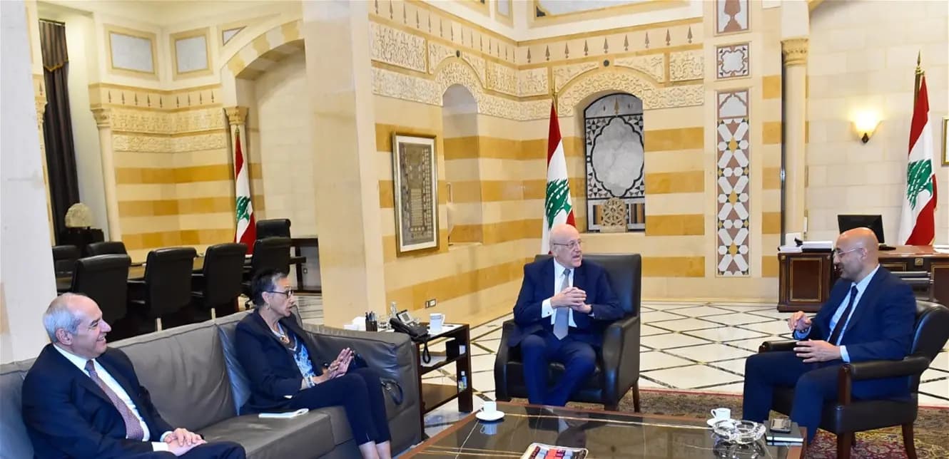 ميقاتي بحث ملف الاهراءات مع النائبين خلف وعون بحضور وزير البيئة... هذا ما تم التوافق عليه