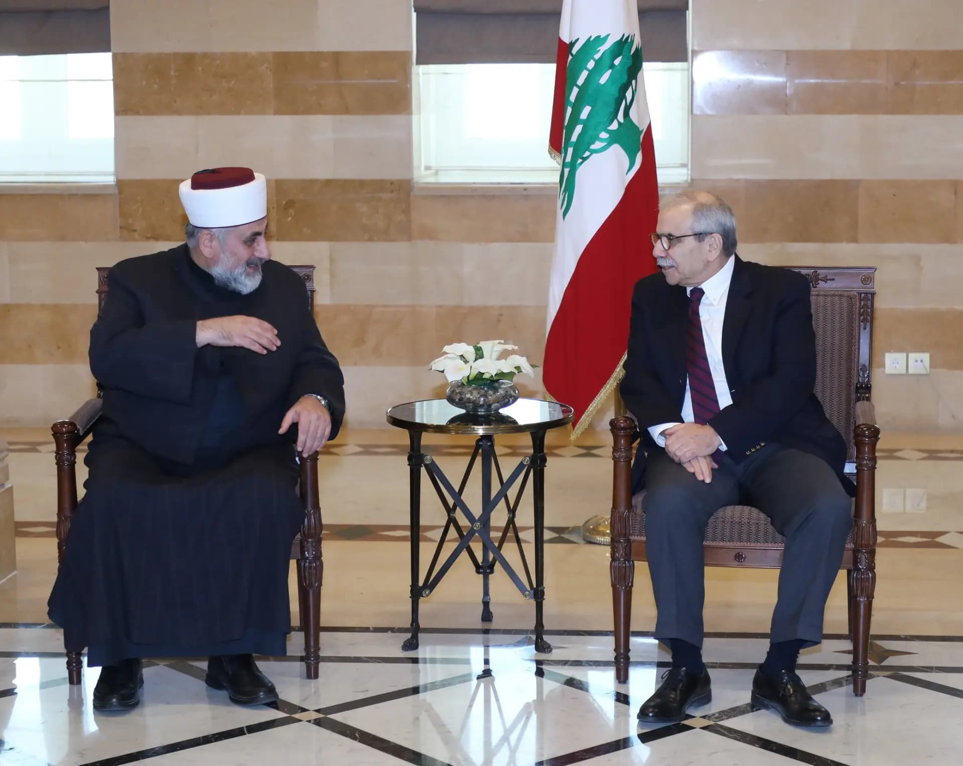 سلام يستقبل الشيخ قدور.. وهذا ما تم بحثه