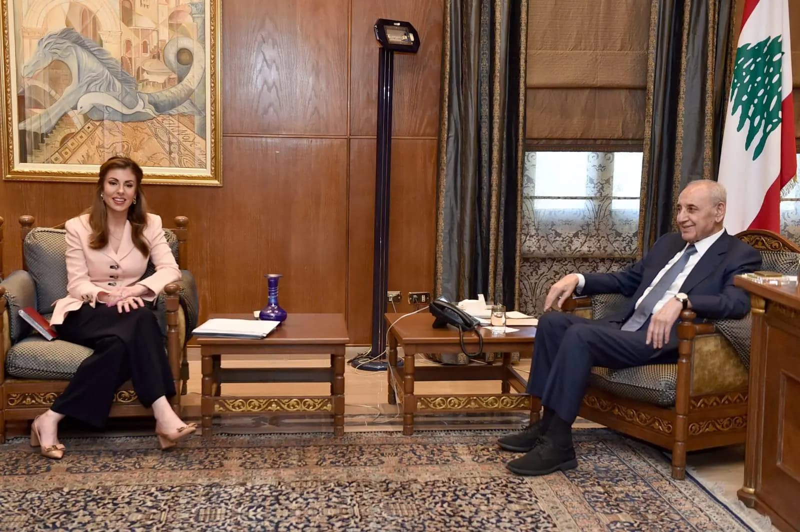 بري وأورتاغوس يناقشان الإصلاحات في لبنان والتصعيد الإسرائيلي