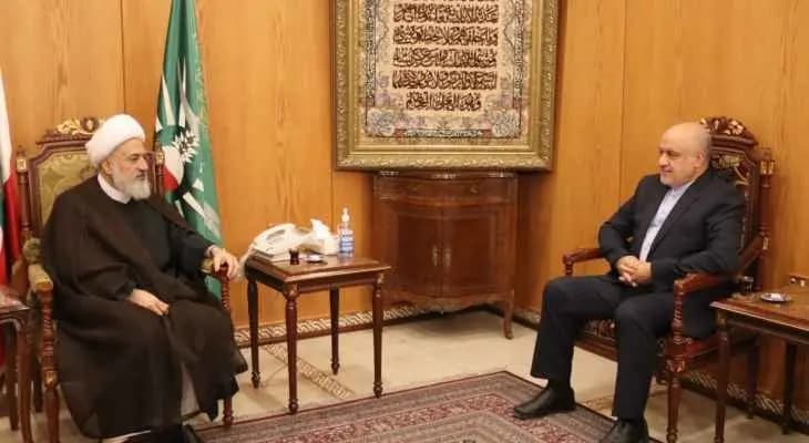 الخطيب استقبل السفير الإيراني: طهران إنتصرت على الحصار والعقوبات
