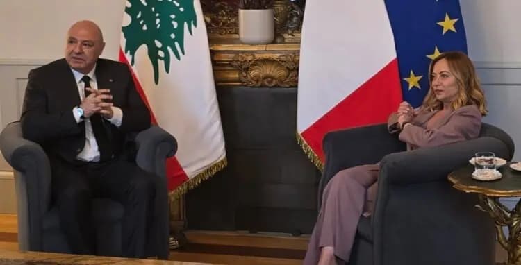 ميلوني لـ "عون": ملتزمون بالوقوف إلى جانبكم