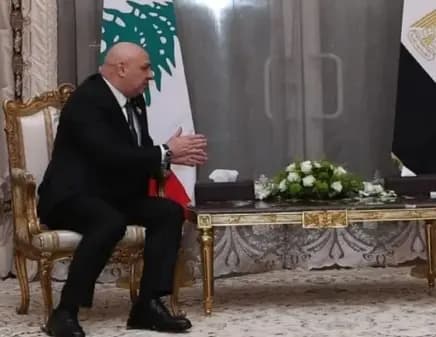 عون يصل القاهرة.. من كان في استقباله؟