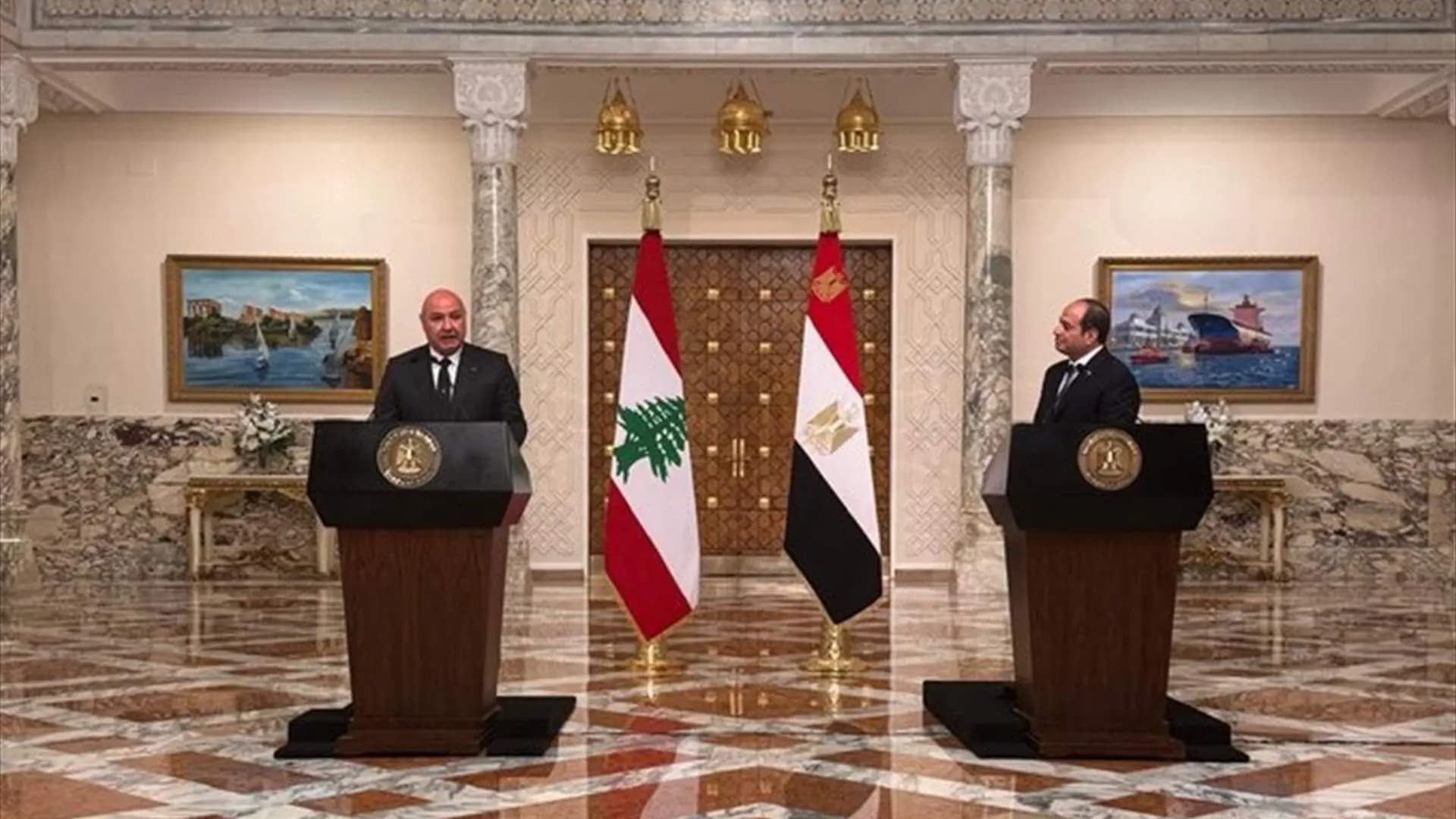 عون من مصر: السلام يبدأ بتطبيق القرار 1701