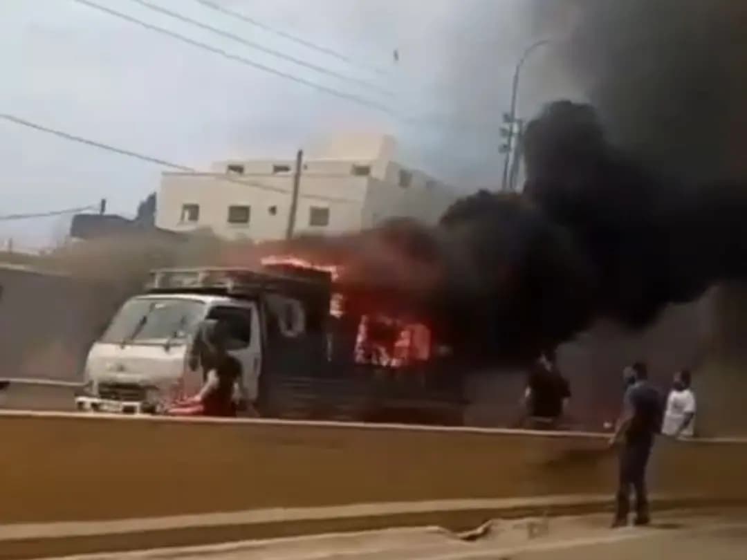 كتلة نار على طريق الرميلة.. هذا ما حدث