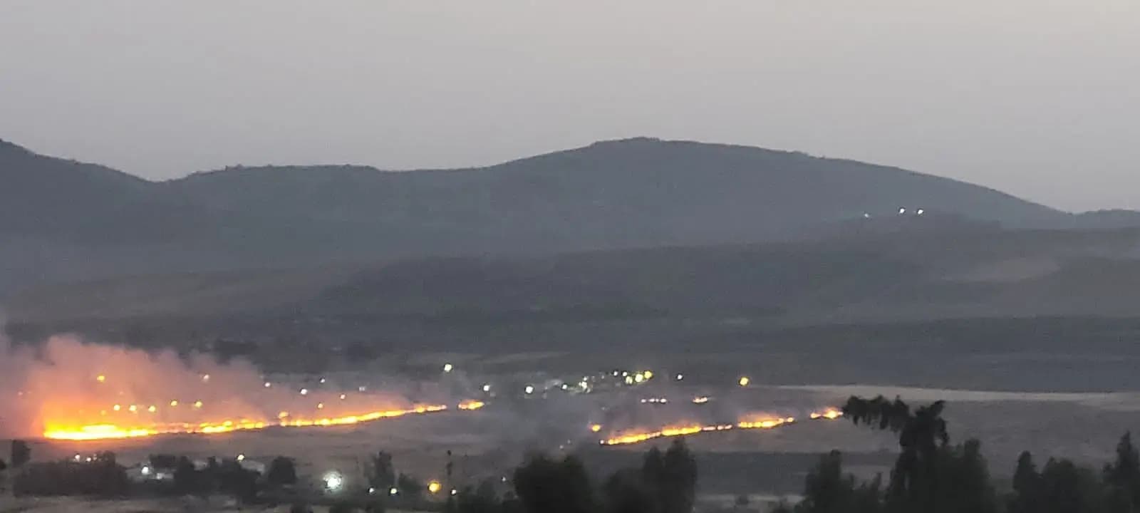 توغّل ليلي وحرائق على الحدود