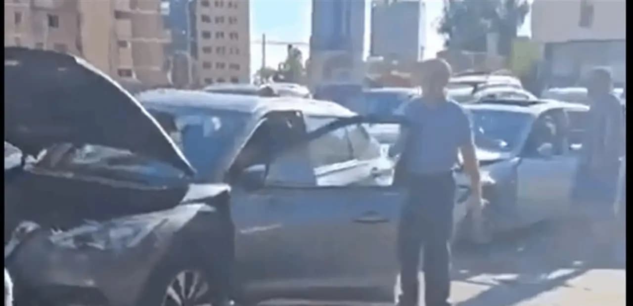 في بيروت.. حادث بين عدد من السيارات!