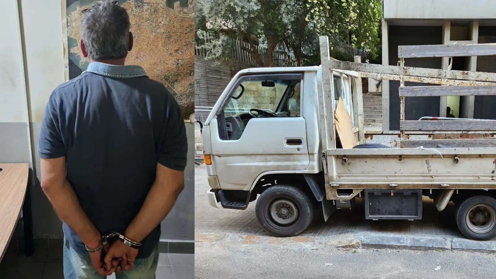 سرق "البيك أب" فسقط بيد الأمن!