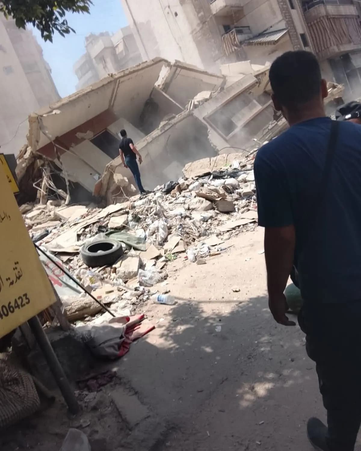 انهيار مبنى في الضاحية