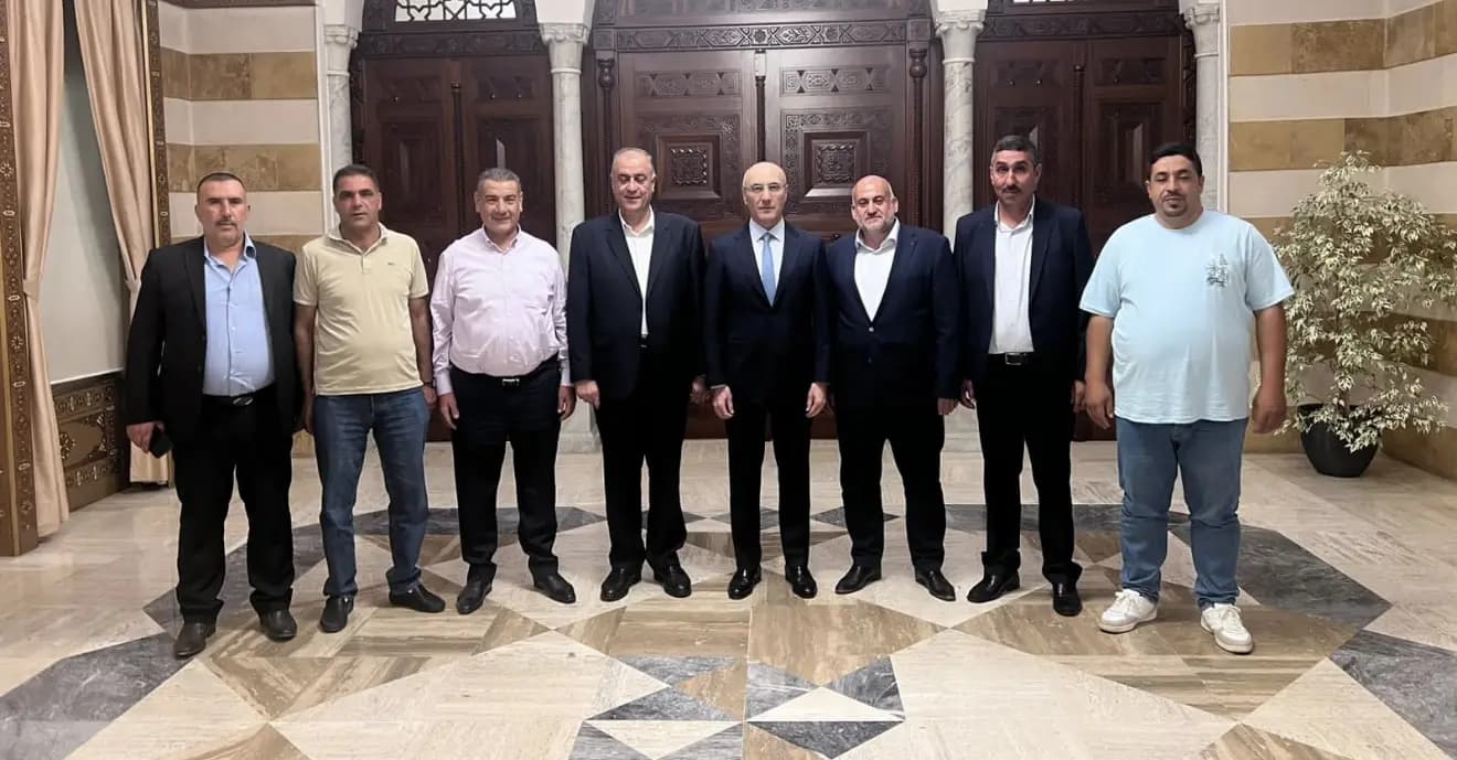 سليمان والحجار يبحثان دعم البلديات والمعابر الحدودية