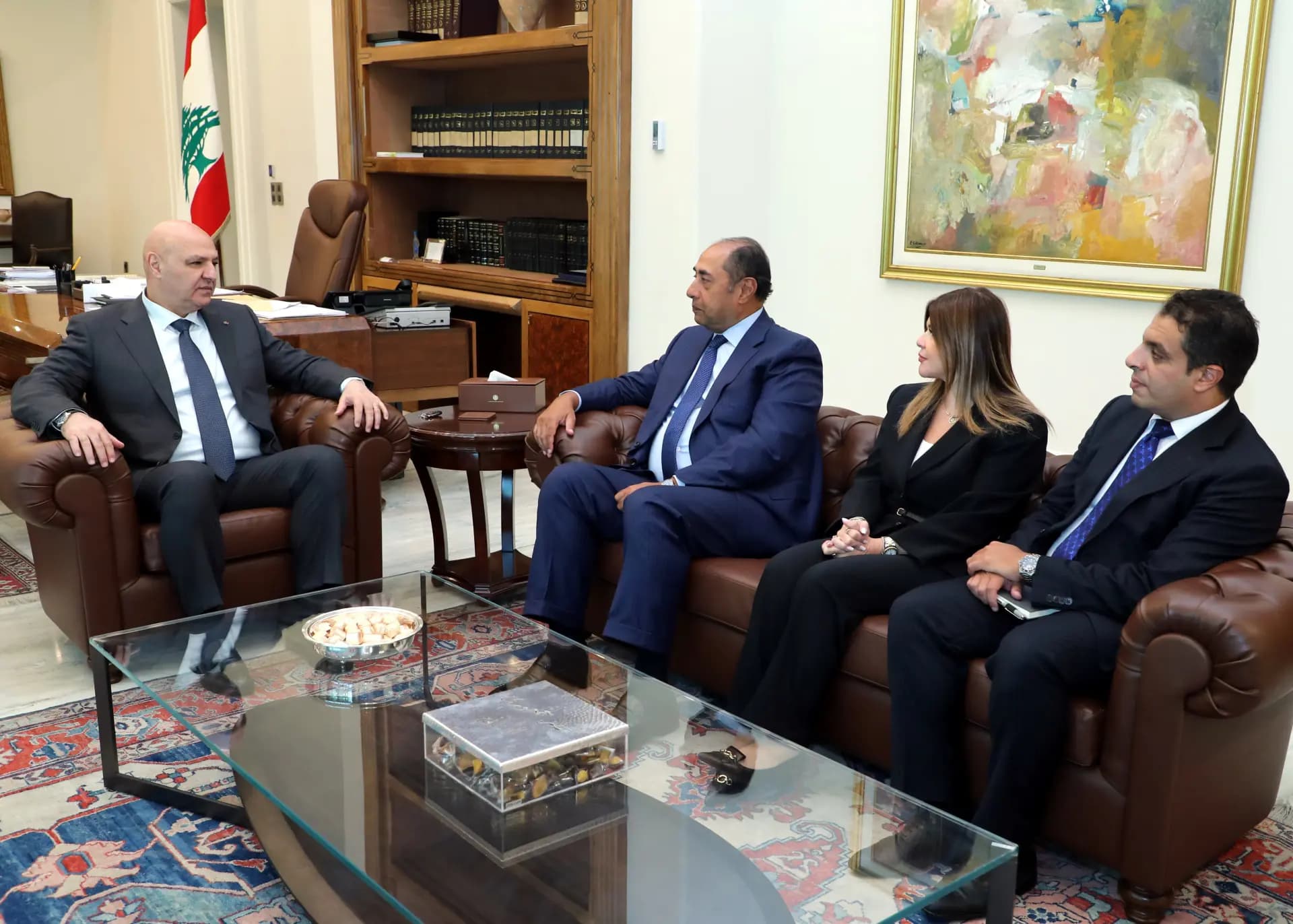 زكي من بعبدا: ندعم فكرة حصر السلاح بيد الدولة.. ولا أحد يريد انزلاق لبنان