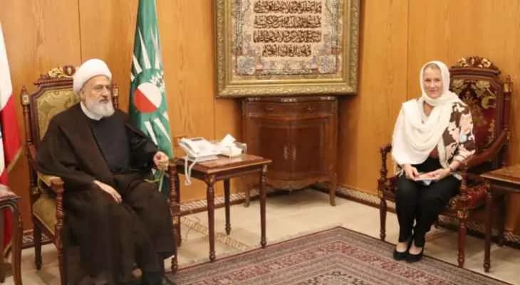 الخطيب يلتقي تريسي شمعون: المشكلة تكمن بالنظام السياسي القائم على المحاصصة الطائفية