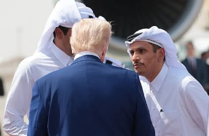 ترامب يستقبل رئيس وزراء قطر اليوم