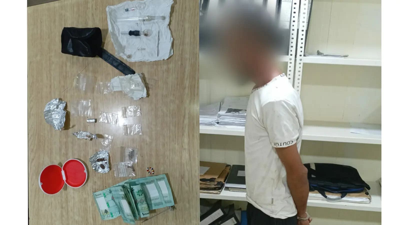 يروج المخدرات في بئر حسن.. والأمن يوقفه