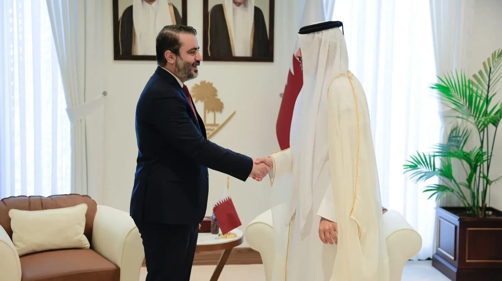 قطر وسوريا تعززان التعاون في لقاء ثنائي