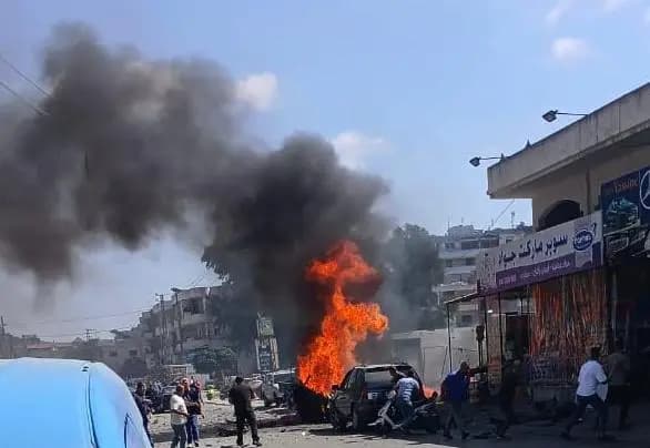 غارة إسرائيلية تستهدف سيارة في النبطية