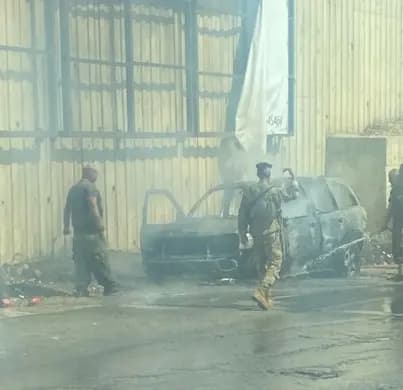 حريق سيارة في ضهر البيدر.. ونجاة الركاب