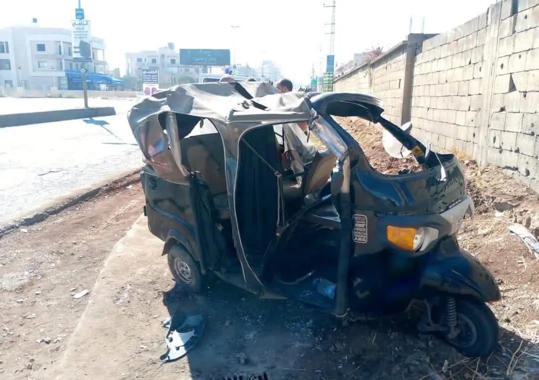 حادث سير على مفرق عنجر