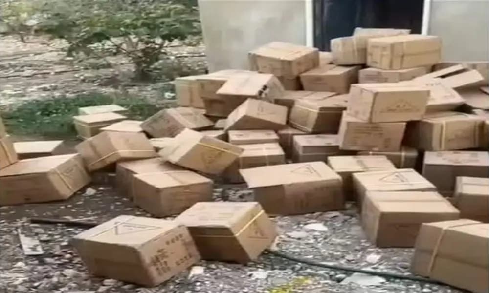 كميات كبيرة من الأحذية المهربة!
