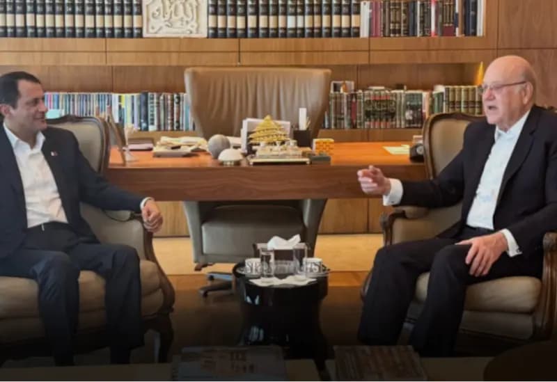 ميقاتي يستقبل السفير القطري
