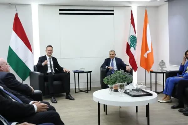 باسيل يستقبل وزير خارجية هنغاريا