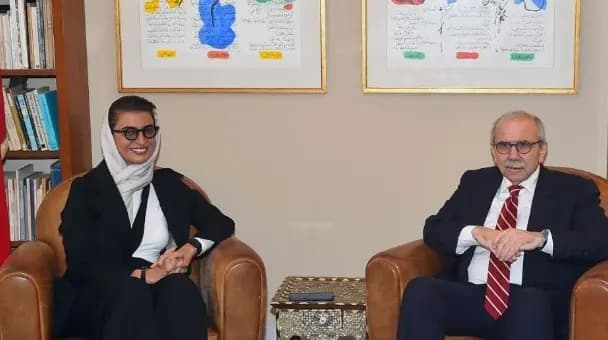 "حرص على تطوير التعاون مع الإمارات".. سلام يستقبل الكعبي