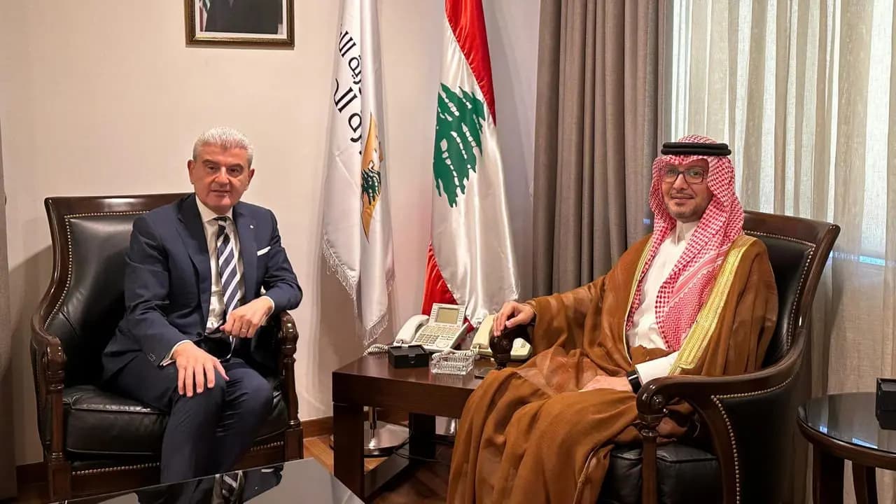 لقاء بين وزير الصناعة وبخاري: تأكيد سعودي متجدّد على دعم لبنان