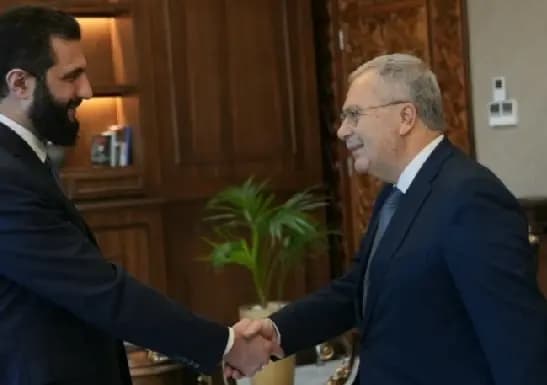 متري يلتقي الشرع ومسؤولين كبار في دمشق
