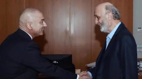 "استعادة الدولة لن تؤدي إلى حرب أهلية".. جعجع يلتقي محفوض