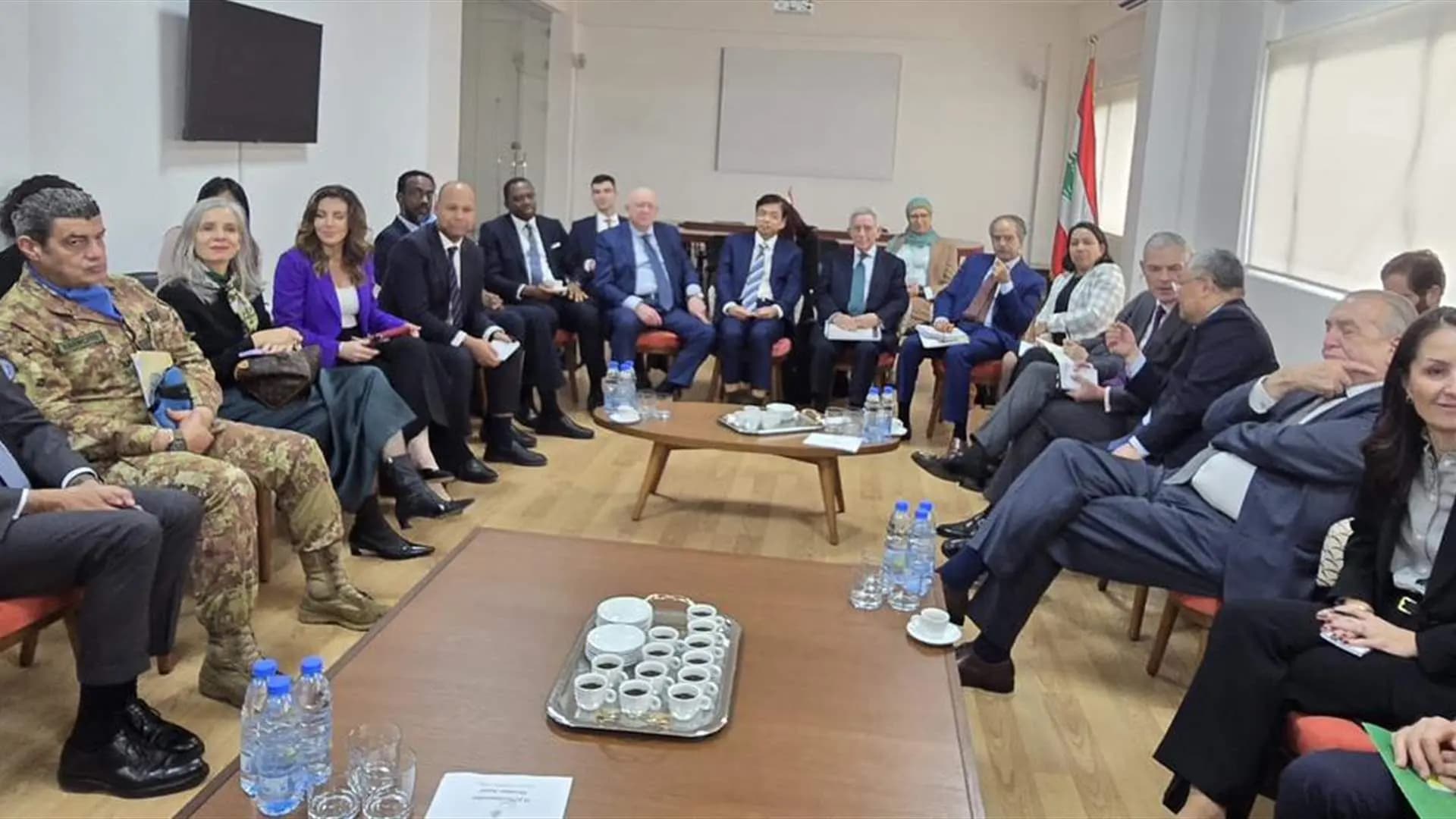 رجّي لوفد مجلس الأمن: القرار لبناني.. والسلاح بيد الدولة