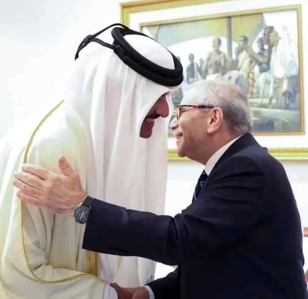 "تعزيز العلاقات".. سلام يلتقي أمير قطر