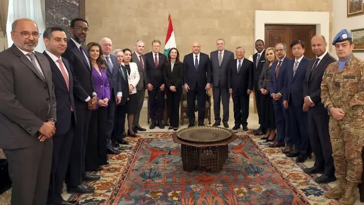 وفد مجلس الأمن يختتم زيارته إلى لبنان.. ويؤكد: ندعم استقراره ووحدة أراضيه