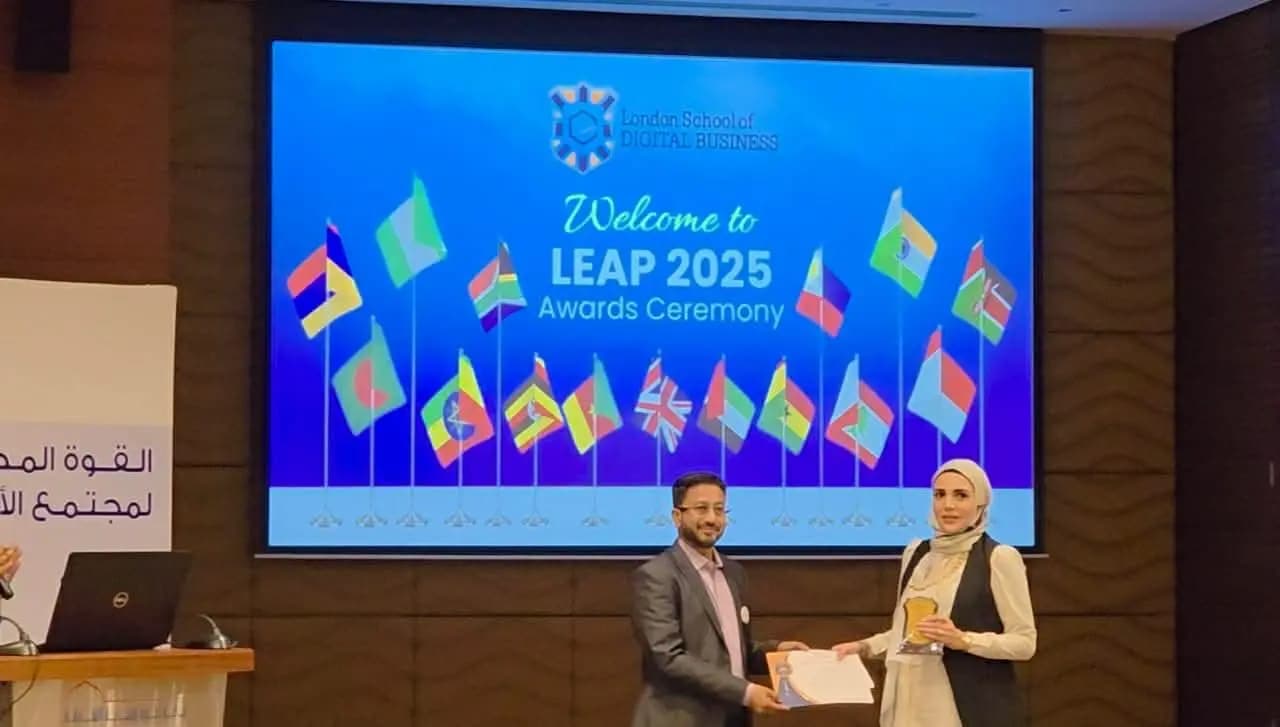 إنجاز جديد للجامعة اللبنانية الدولية.. جائزة LEAP للدكتورة الداعوق