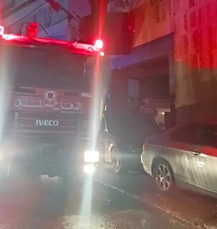حريق داخل فندق في الحمراء.. والدفاع المدني يُجلي المصابين