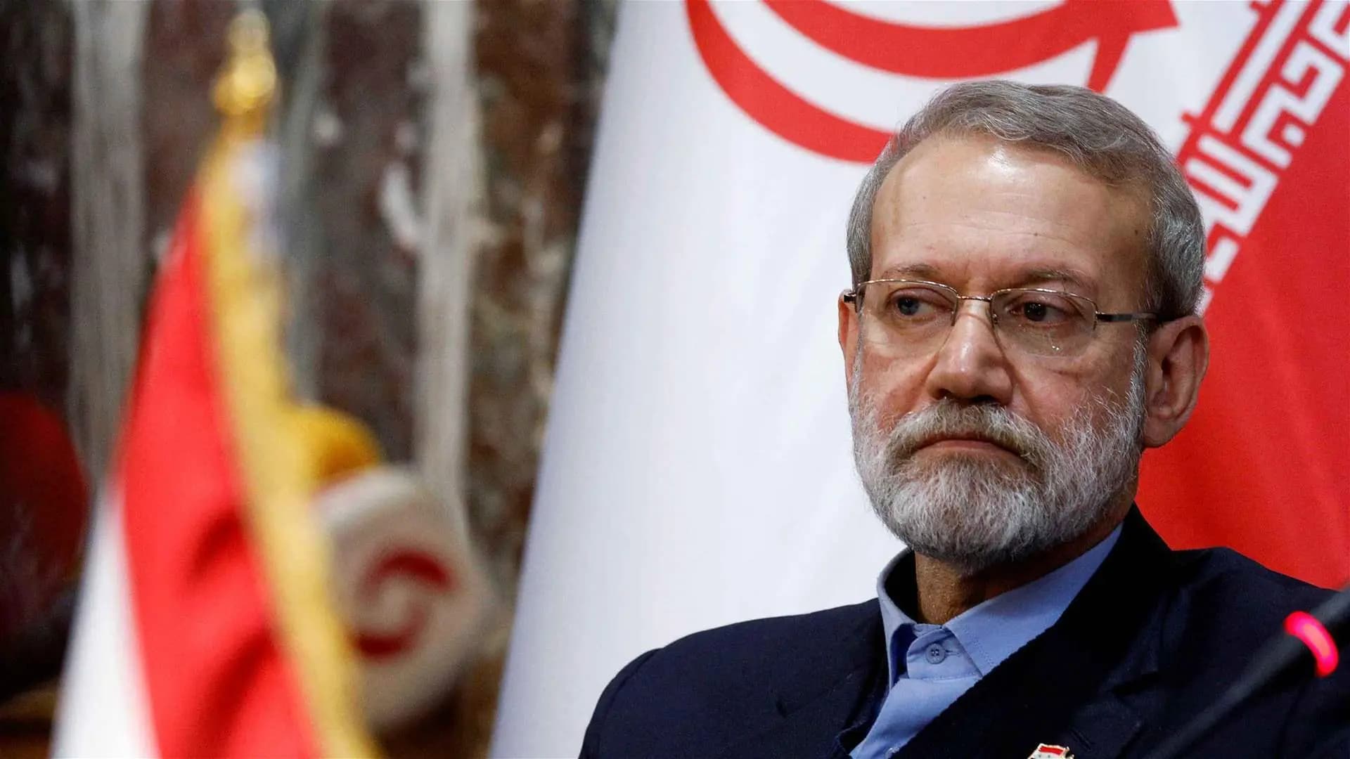 لاريجاني: أي تدخل أميركي سيشعل الفوضى في المنطقة