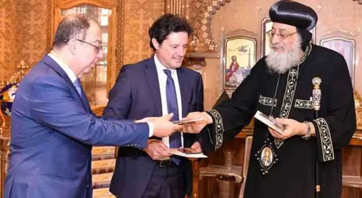 البابا تواضروس استقبل المكاري: للبنان محبة خاصة لدينا ونصلي لأجل استقرار بلادكم
