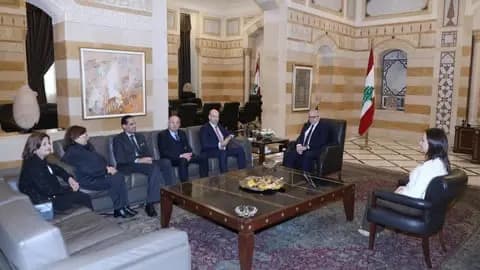سلام يستقبل وفد ديوان المحاسبة.. ويطلع على طلباته