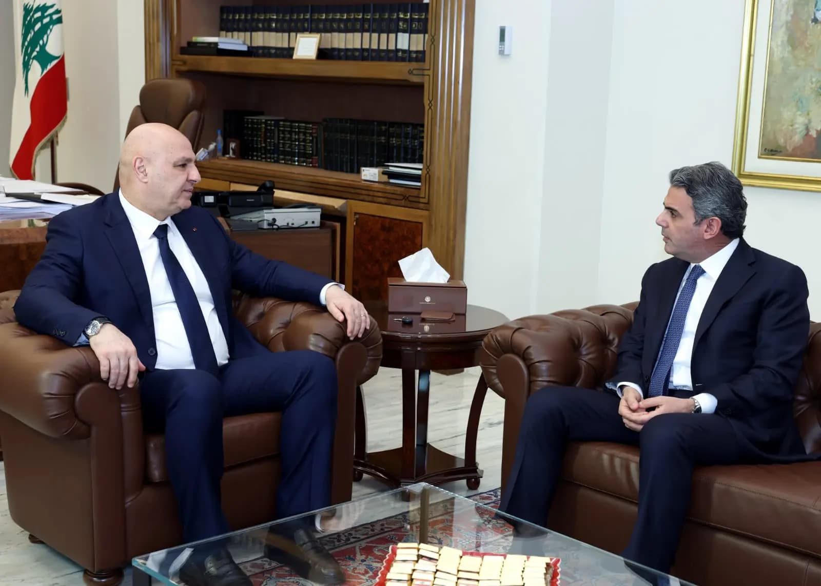 حواط يؤكد من بعبدا ضرورة إجراء الانتخابات النيابية في موعدها