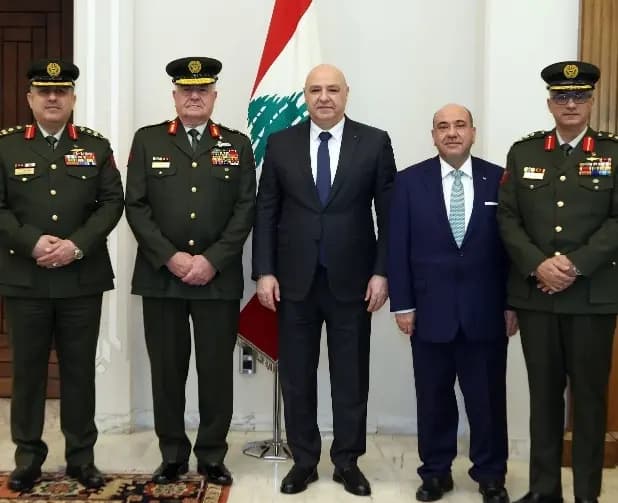 "مستمرون في دعم الجيش اللبناني".. عون يستقبل قائد الجيش الأردني
