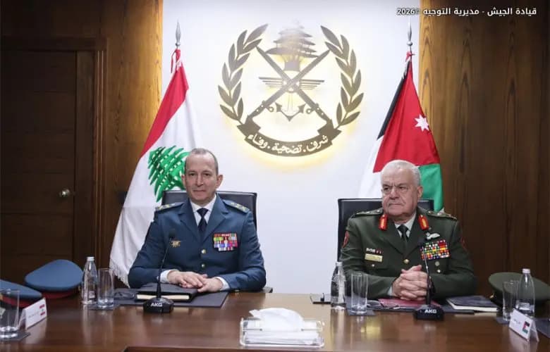 هيكل يبحث مع الحنيطي تعزيز التعاون بين الجيشَين اللبناني والأردني