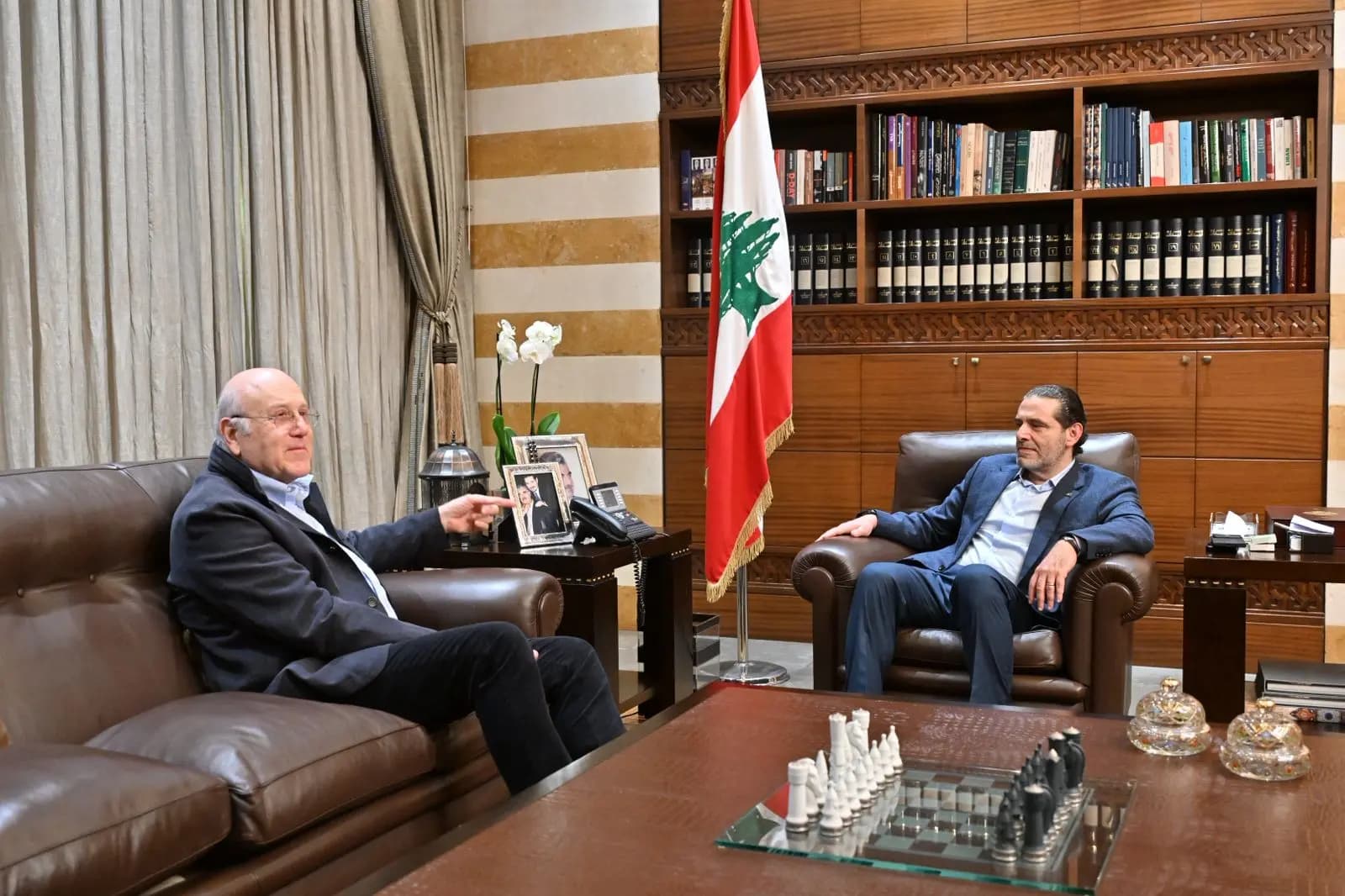 الحريري يستقبل ميقاتي في بيت الوسط