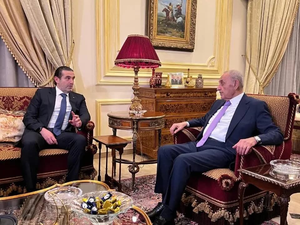 الرئيس نبيه بري يستقبل الرئيس سعد الحريري في عين التينة