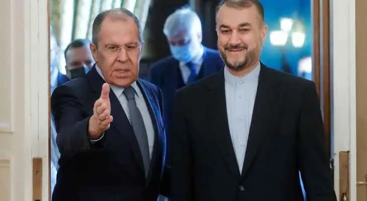 خارجية روسيا: لافروف وعبداللهيان أكدا إحراز تقدم ملموس في مفاوضات الملف النووي في فيينا