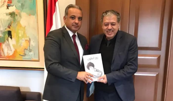 لقاء المرتضى مع الكاتب سليمان بختي