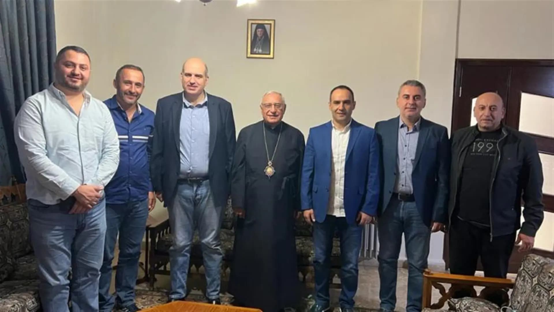 إجتماع بين البطريرك عبسي ولويس لحود في زحلة
